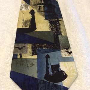 Lighthouse religious mens Necktie